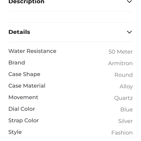 Armitron woman’s quarts watch waterproof - Picture 10 of 10